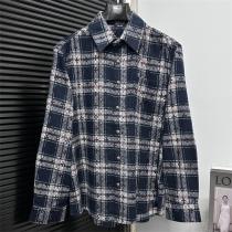 クロムハーツ シャツ シックネイビー 花柄チェック 洗練されたデザイン カジュアル CHROME HEARTS クロムハーツ シャツ シックネイビー 花柄チェック 洗練されたデザイン カジュアル CHROME HEARTS