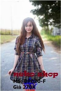 Đầm sơ mi dáng dài