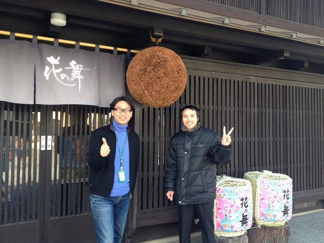 ベトナム人のSangさんと一緒に、花の舞酒造さんの蔵見学に行ってきました！