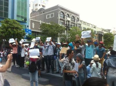 ホーチミンで台湾企業フォルモサ（Formosa)社に対する抗議デモ3