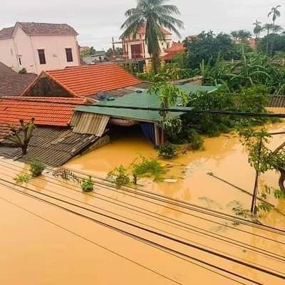 ベトナム中部の洪水の状況